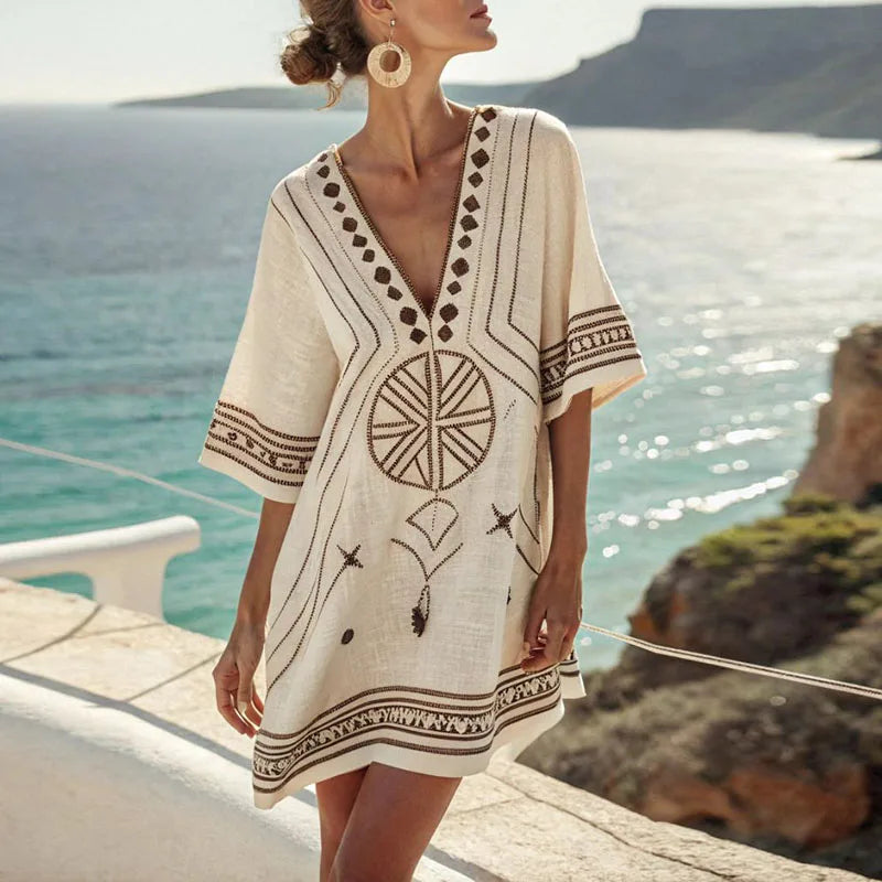 Danique | Elegantes Strandkleid für einen stilvollen Sommerlook