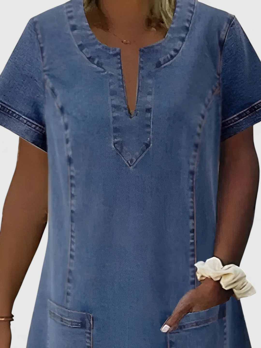 Clarice | Elegantes Denim-Kleid