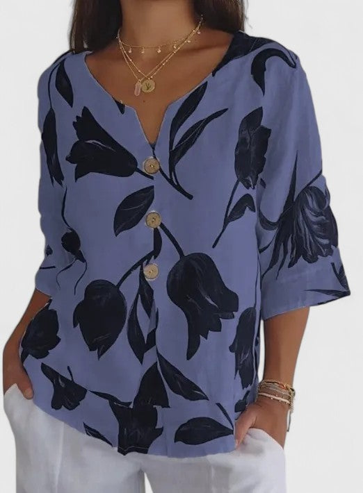 Karoline | Elegante Bluse mit floralem Druck
