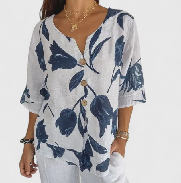 Karoline | Elegante Bluse mit floralem Druck