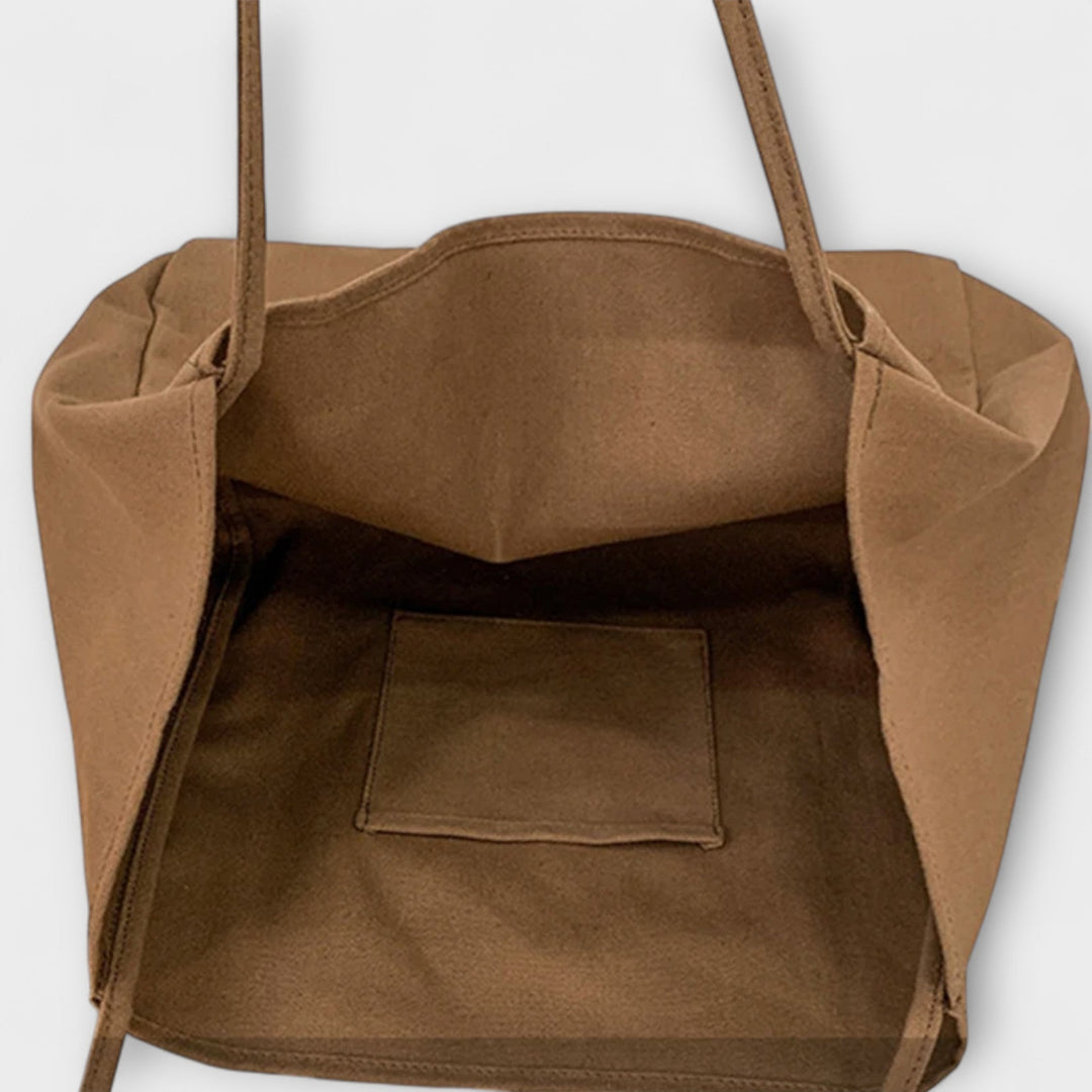 Eleanor | Hochwertige große Canvas-Shopper-Tasche