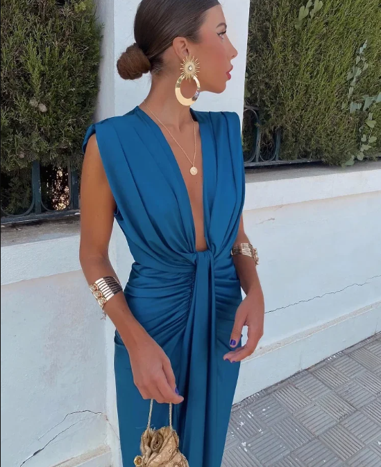 Rose | Elegantes Plissiertes Kleid