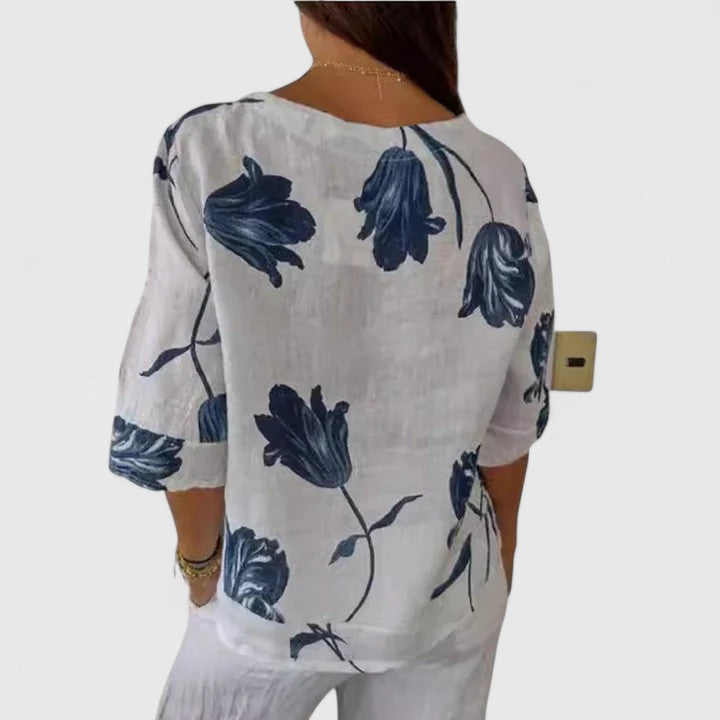 Karoline | Elegante Bluse mit floralem Druck