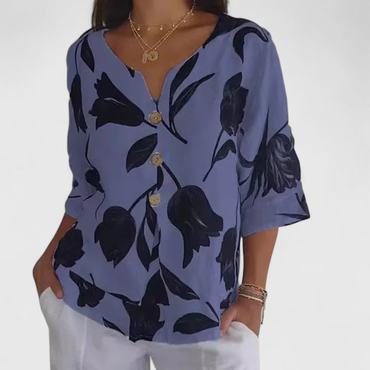 Karoline | Elegante Bluse mit floralem Druck