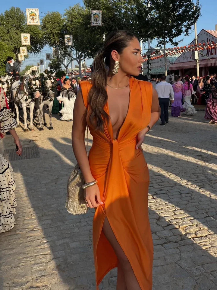 Rose | Elegantes Plissiertes Kleid
