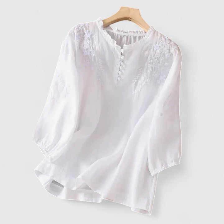 Kathleen | Elegante Bluse mit Knopfleiste