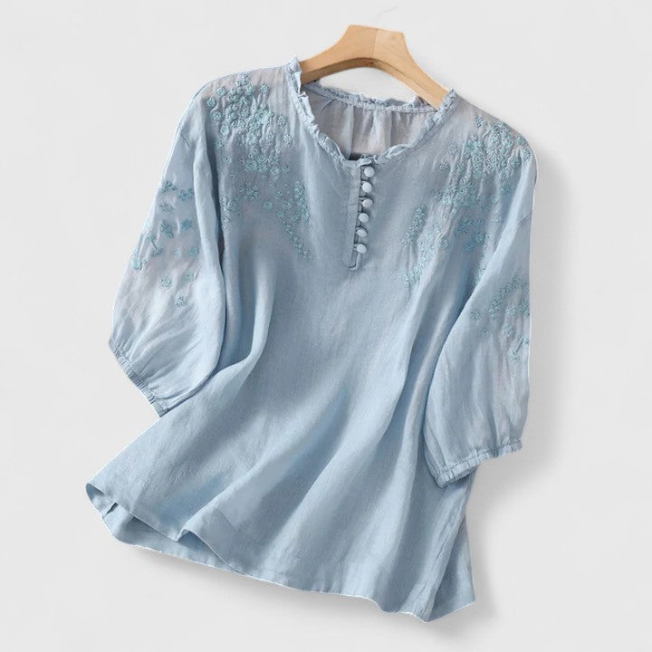 Kathleen | Elegante Bluse mit Knopfleiste