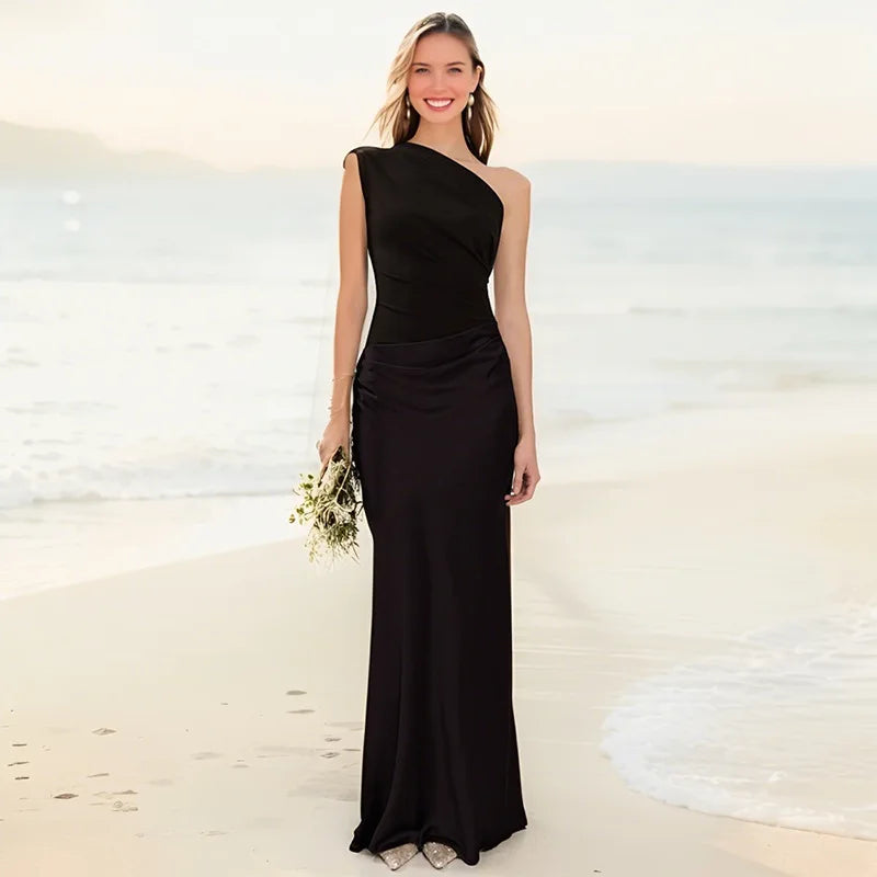 Ashley | Maxikleid mit einem Hauch von Satin