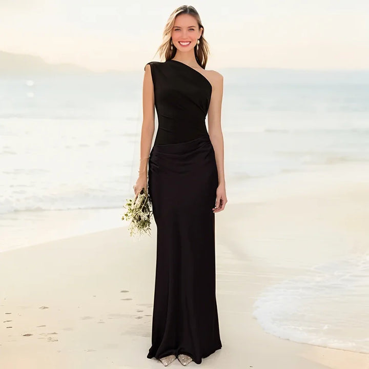 Ashley | Maxikleid mit einem Hauch von Satin
