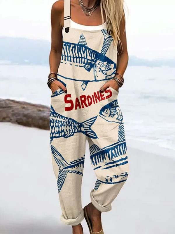 Sardinen-Spaziergang Jumpsuit