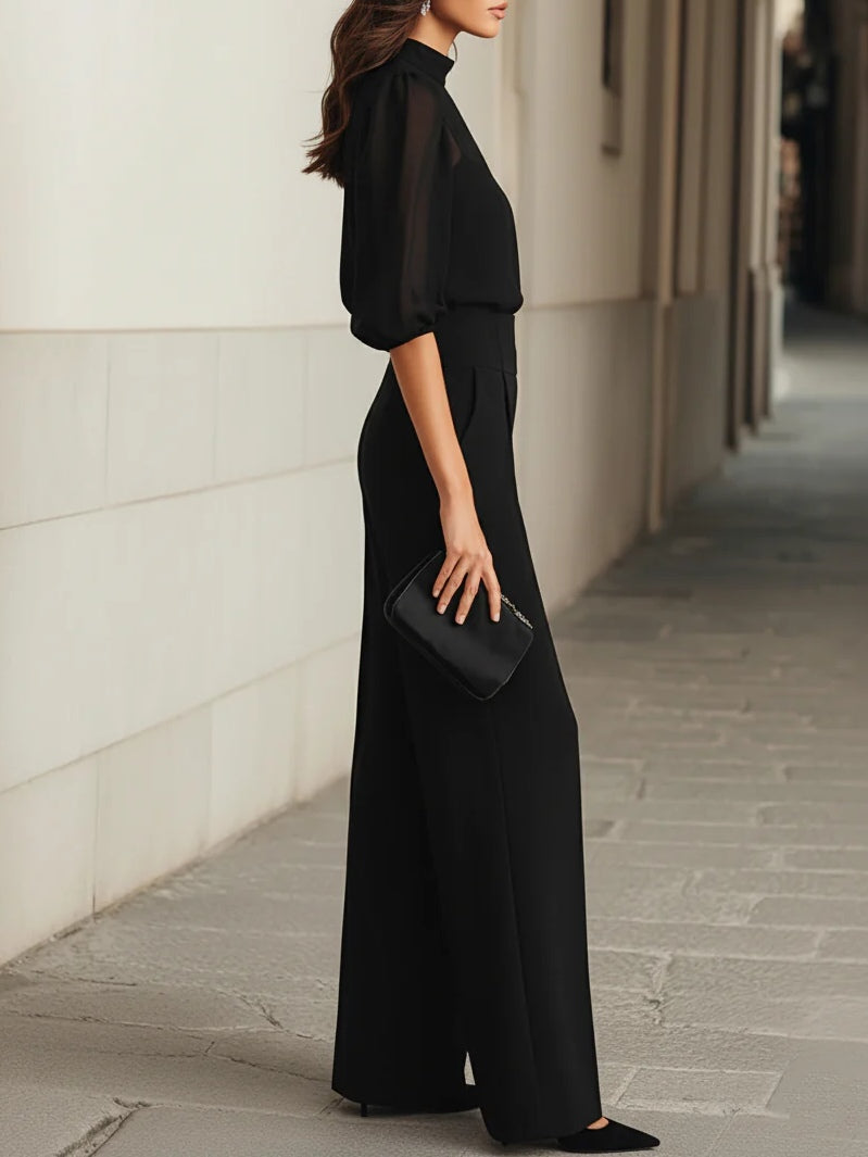 Amandine | Elegantes Drei-Teile-Set in zeitlosem Schwarz
