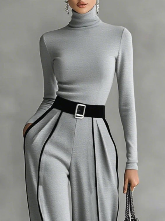 Vera | Elegantes Ensemble mit kontrastierenden Details