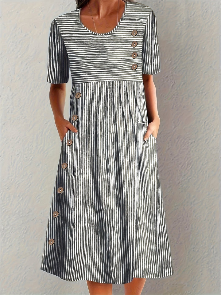 Whitney | Gestreiftes Sommerkleid