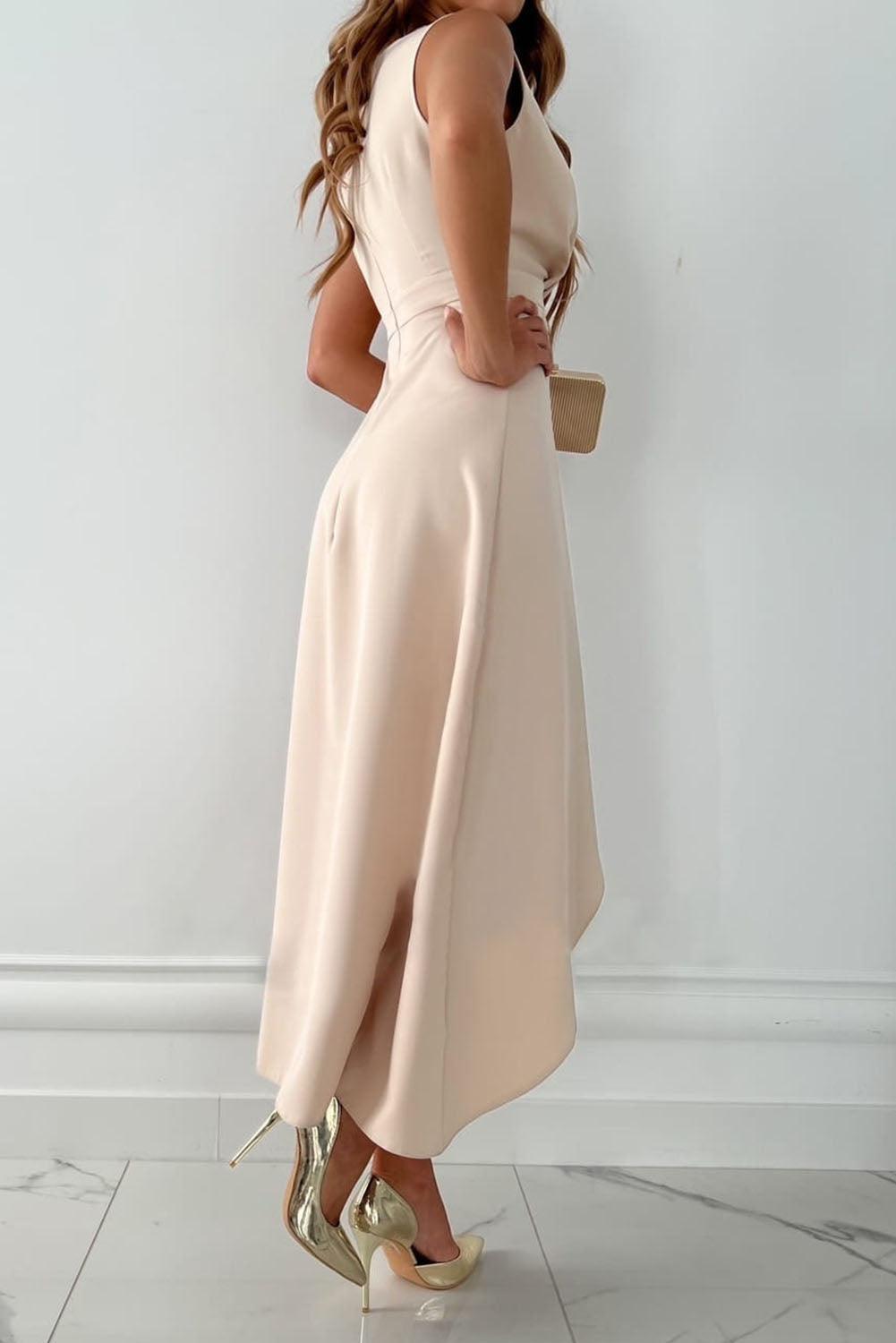 Mandy | Midi Wickelkleid mit V-Ausschnitt