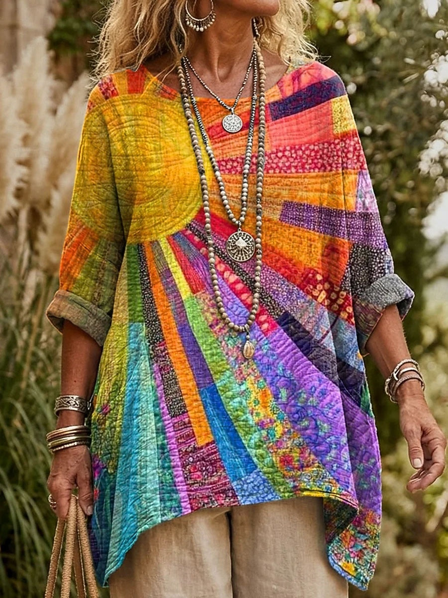 Amara Tunika | Fließender Patchwork-Stil