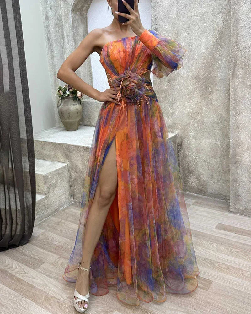Helen | Elegantes Farbiges Kleid
