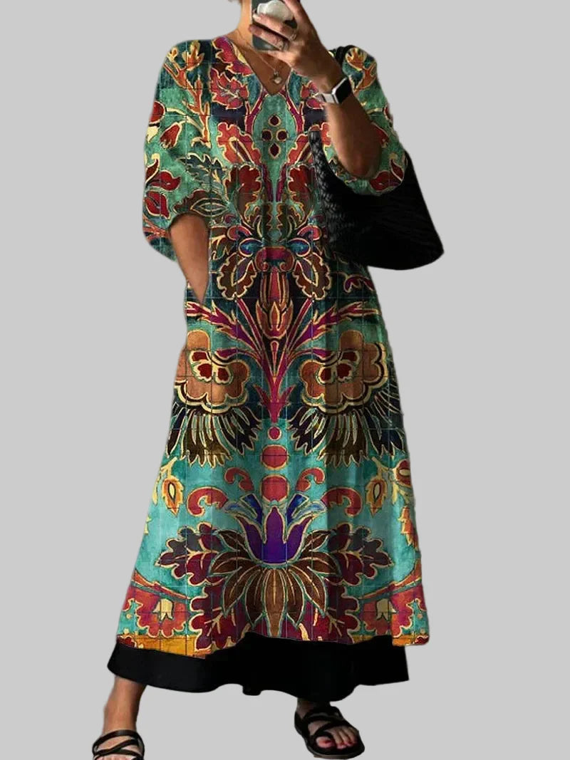Carolina | Elegantes Kleid mit Print