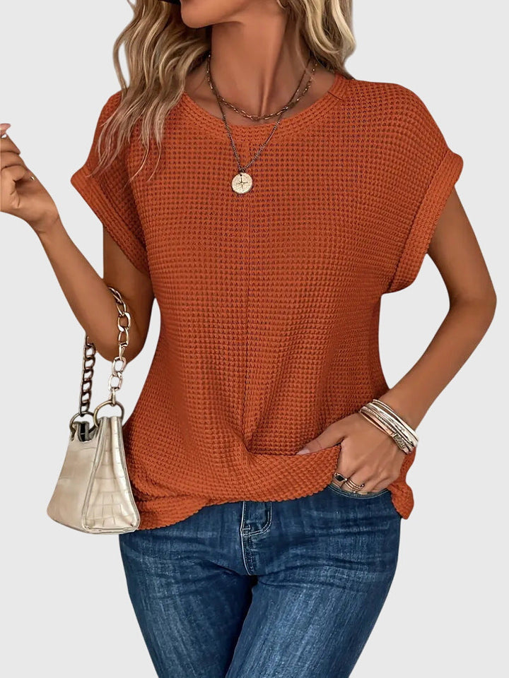 Bristol | Elegante Bluse mit Rundhalsausschnitt