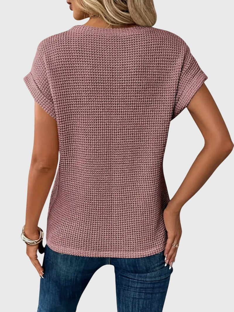 Bristol | Elegante Bluse mit Rundhalsausschnitt