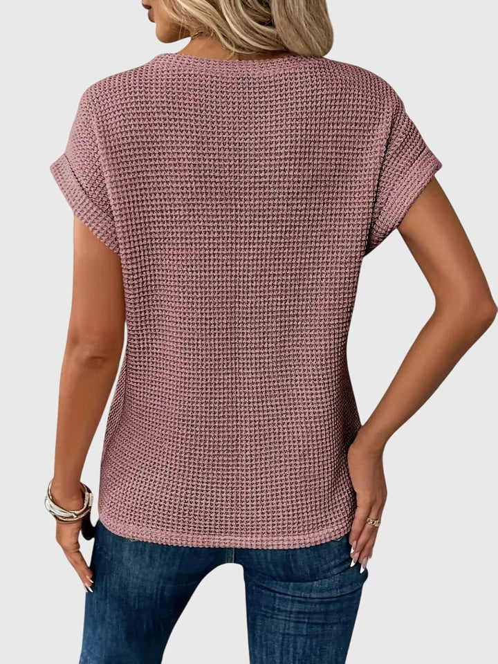 Bristol | Elegante Bluse mit Rundhalsausschnitt