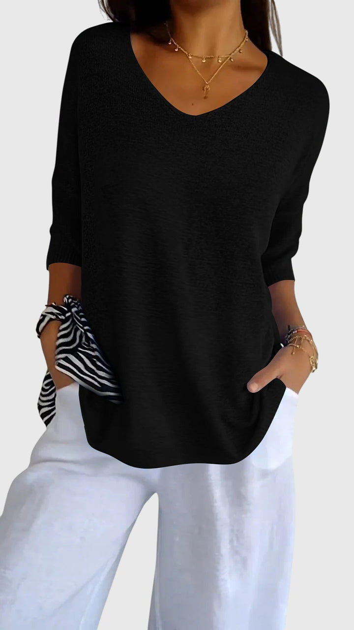 Myrial | Elegantes V-Ausschnitt-Top