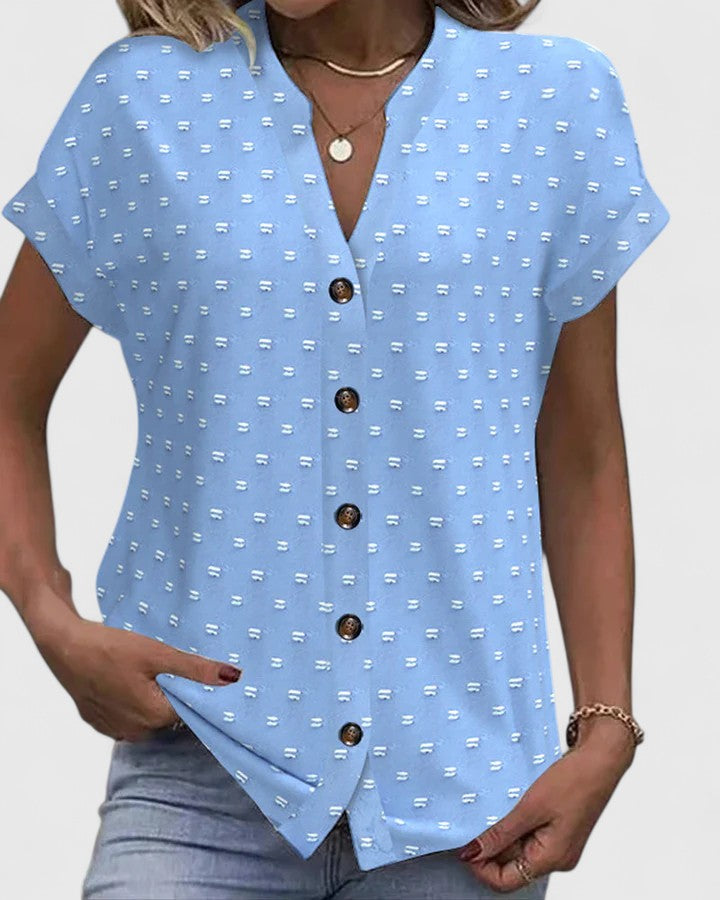 Thea | Bequemes V-Ausschnitt-Shirt