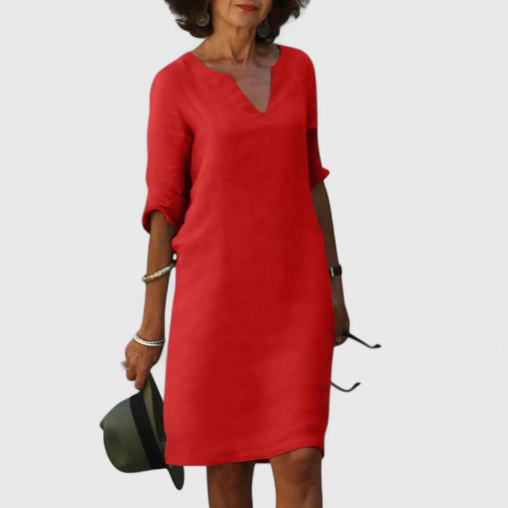 Alayah | Bequemes V-Ausschnittkleid