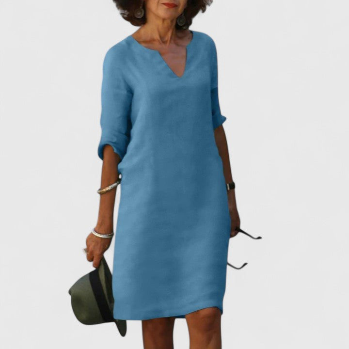 Alayah | Bequemes V-Ausschnittkleid