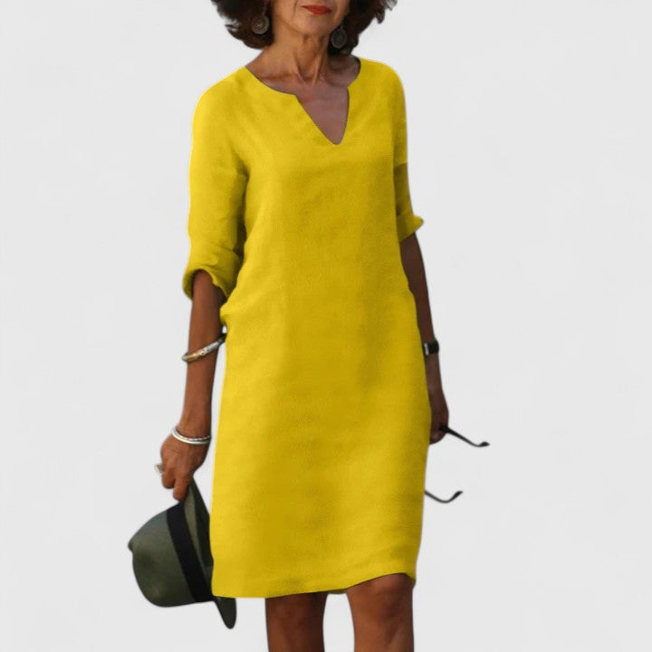 Alayah | Bequemes V-Ausschnittkleid
