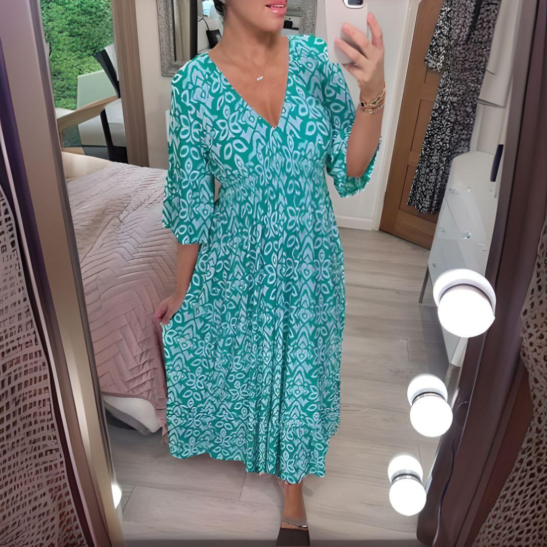 Lillia | Boho Bedrucktes Kleid