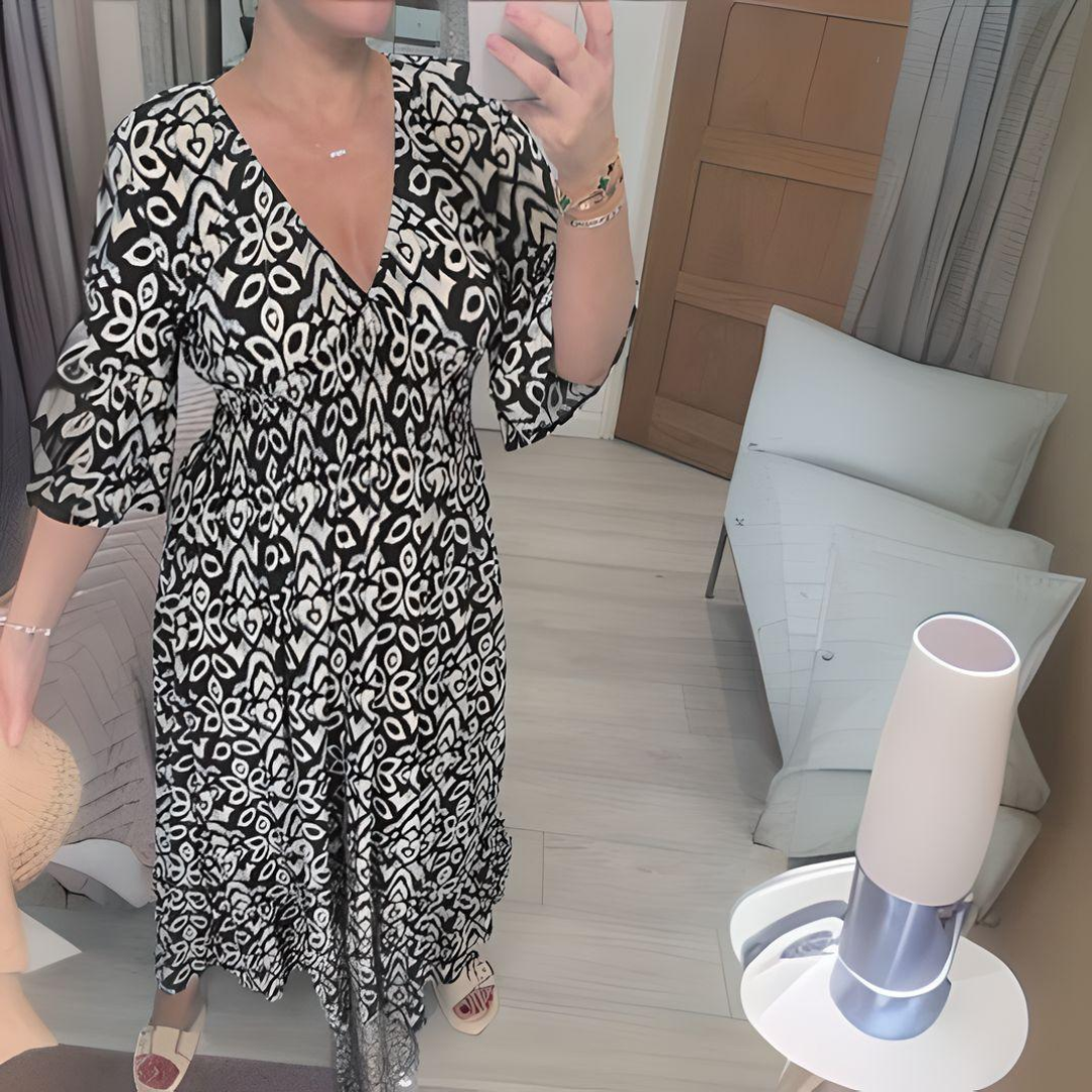 Lillia | Boho Bedrucktes Kleid