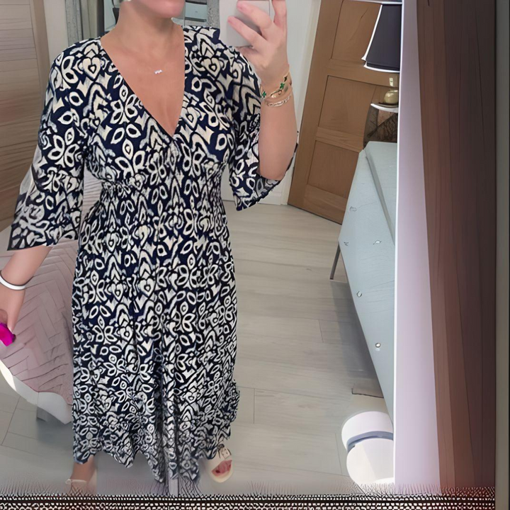 Lillia | Boho Bedrucktes Kleid