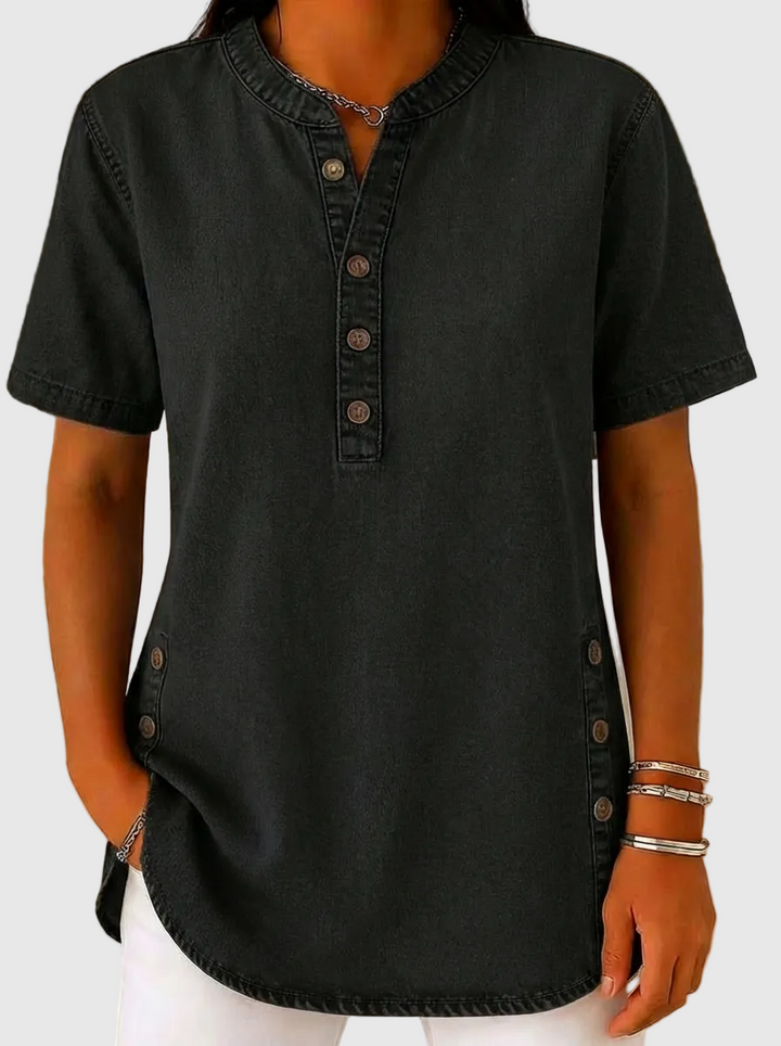 Nelle | Denim-Bluse mit lockerer Passform