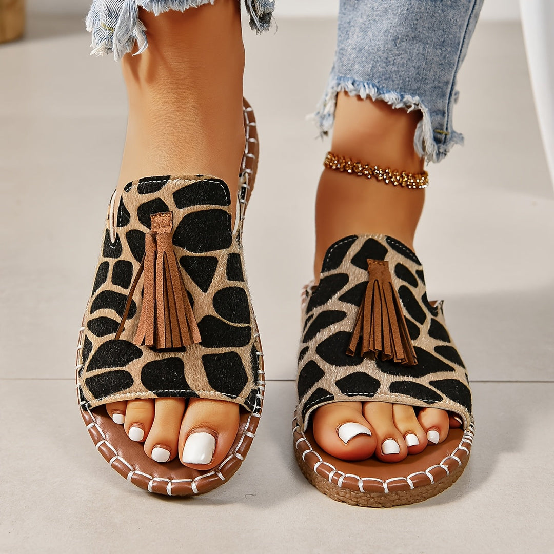Addison | Boho-Tassel-Sandalen