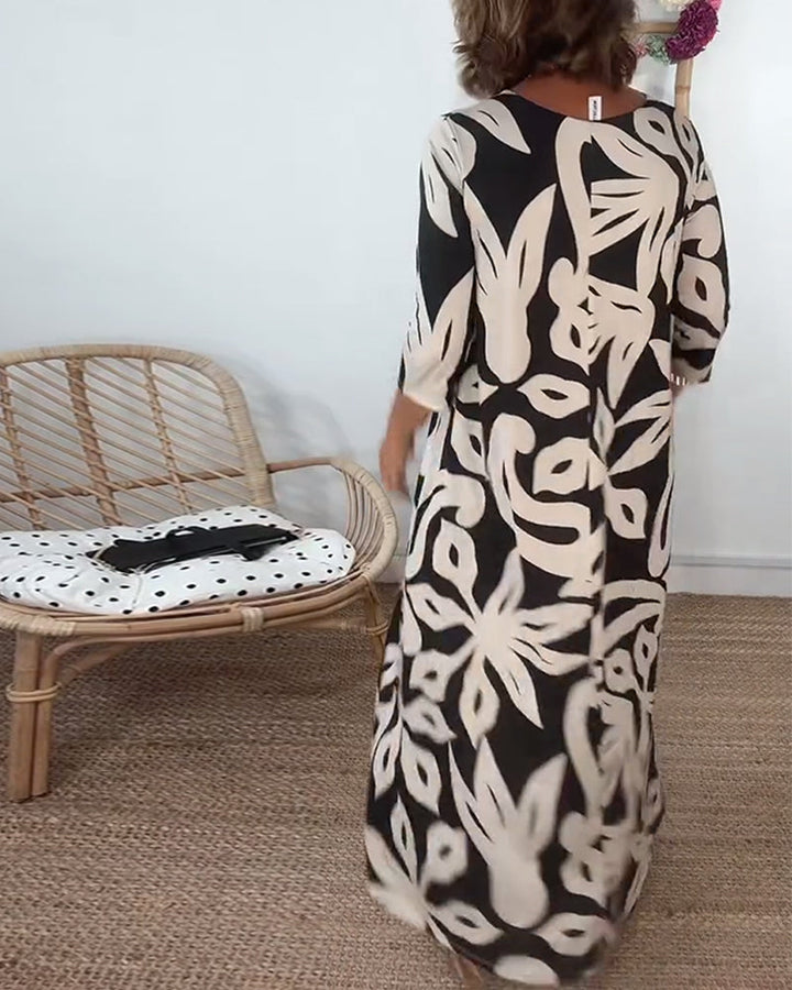 Ysabel | Abstraktes Muse-Kleid