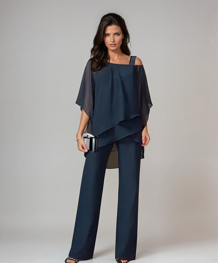 Anne | Elegantes Zweiteiliges Set mit fließender Silhouette