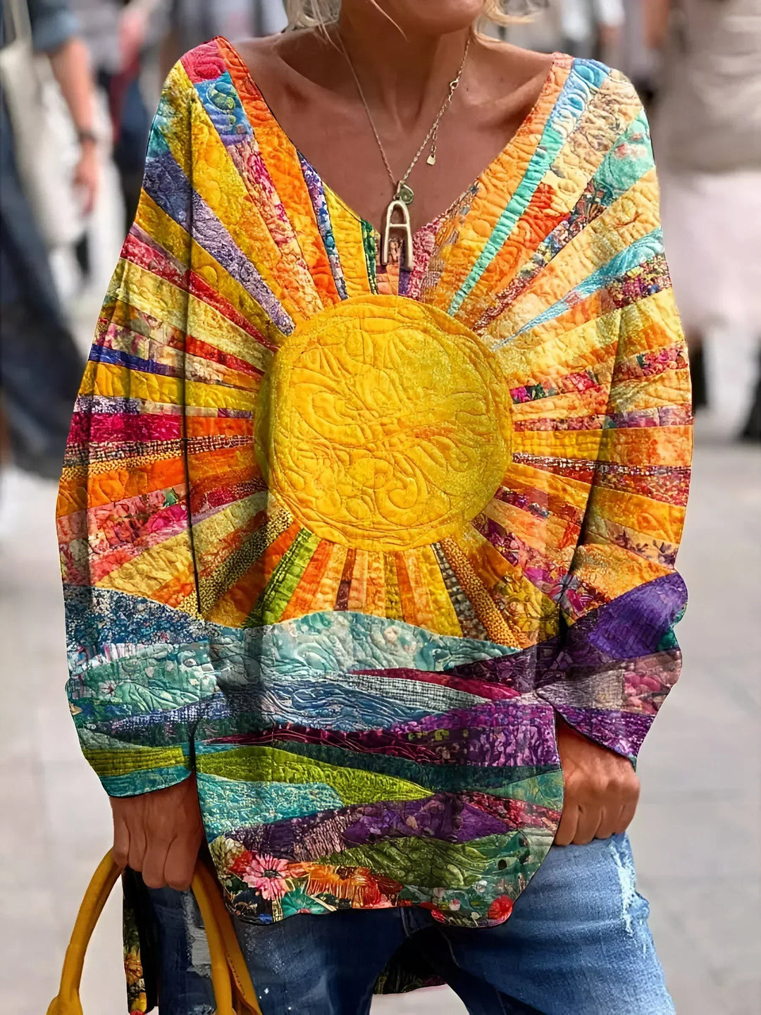 Marina | Fröhliche Bunte Bluse
