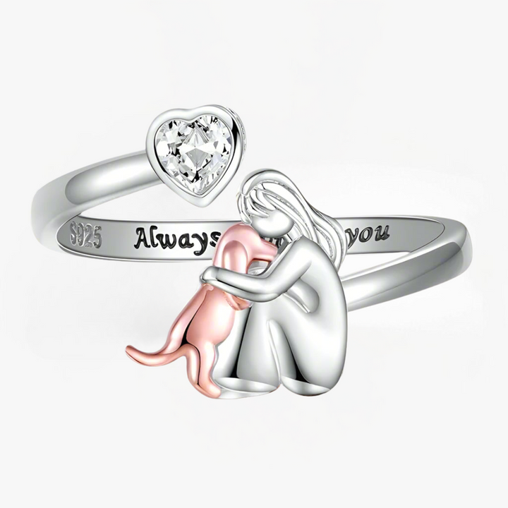 Modehaus Lindenberg | Hund Umarmung Ring (Rose)