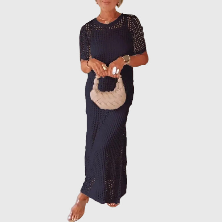 Adeline | Cut-Out Lange Maxikleid + Kostenloses Unterkleid