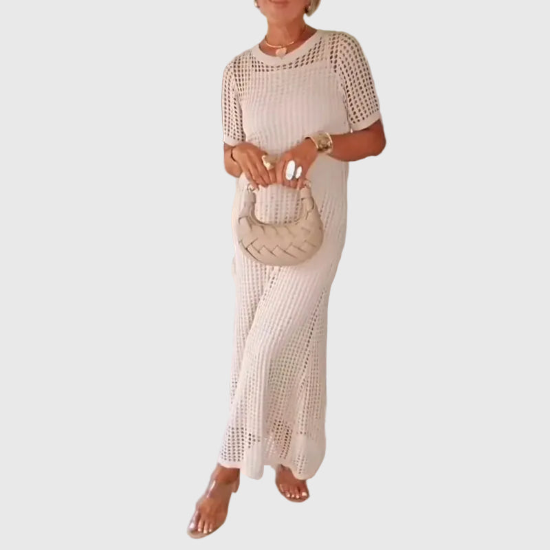 Adeline | Cut-Out Lange Maxikleid + Kostenloses Unterkleid