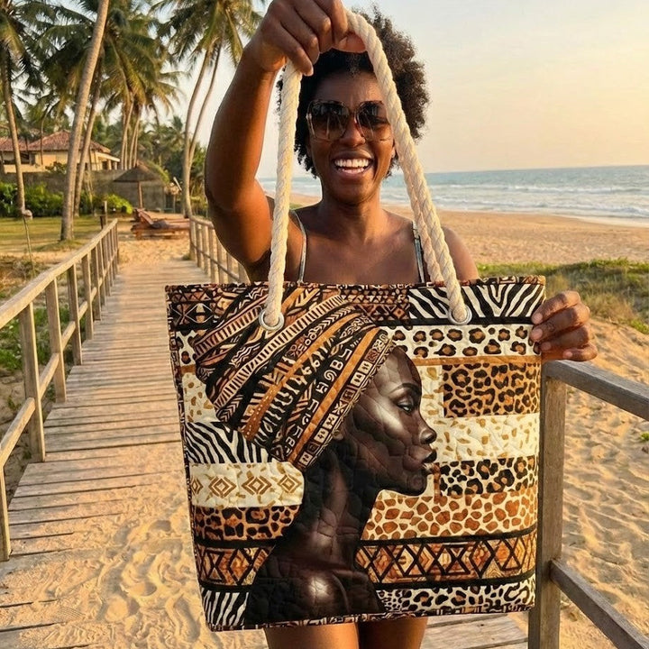Gepolsterte Strandtasche Melanin Queen