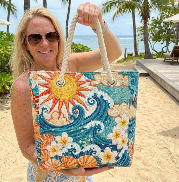 Gepolsterte Strandtasche Warm Halo