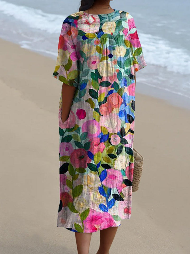 Bente | Retro Blumenkleid