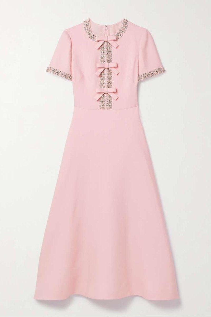 Zoe | Midi-Kleid mit Kristallverzierung